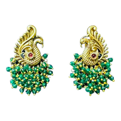 Beautiful Peacock Earrings - Chaandi Rivaaz