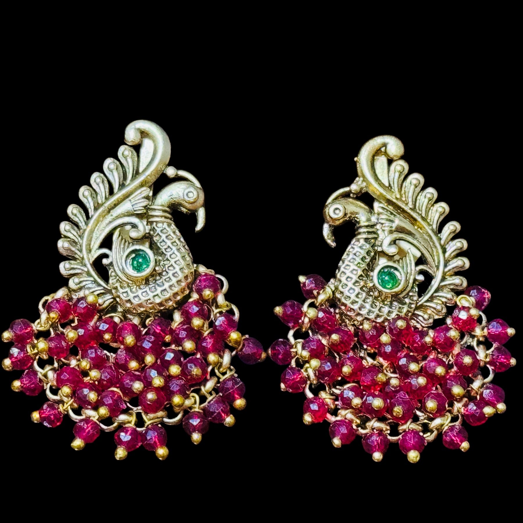 Beautiful Peacock Earrings - Chaandi Rivaaz