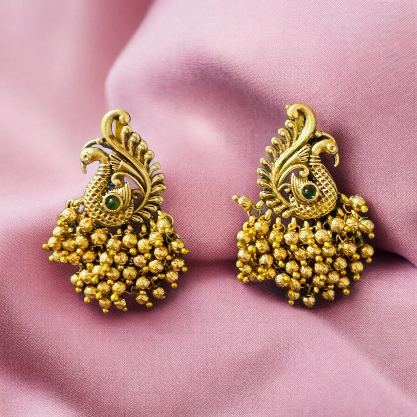 Beautiful Peacock Earrings - Chaandi Rivaaz