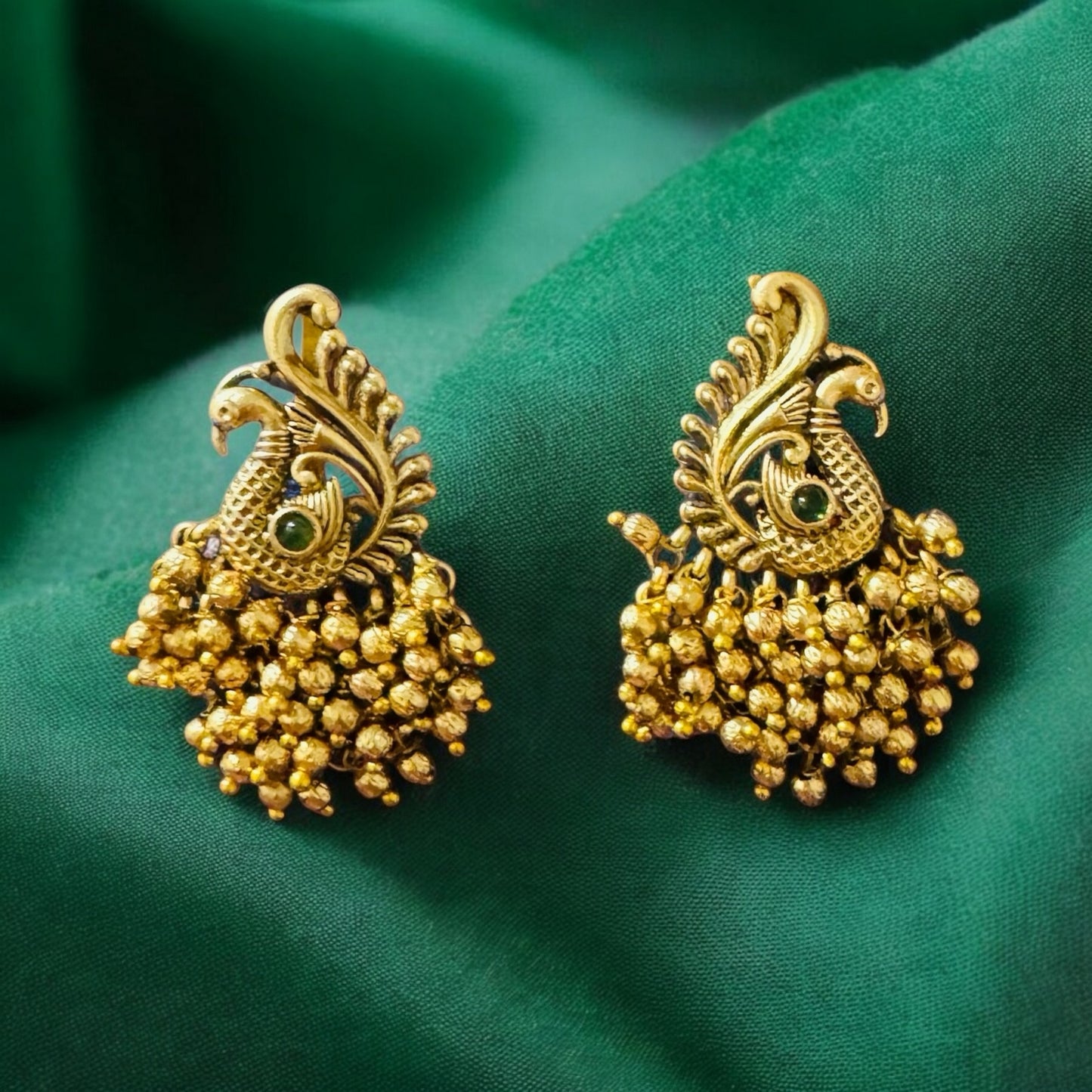 Beautiful Peacock Earrings - Chaandi Rivaaz