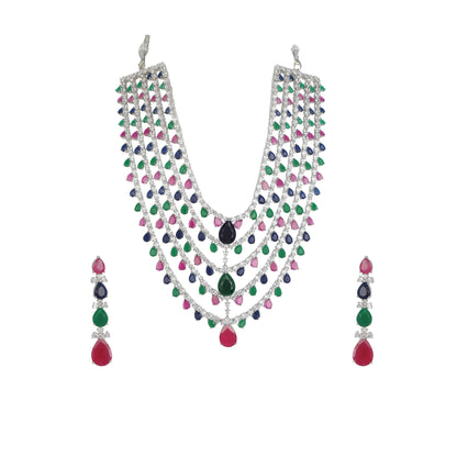 Beautiful Five Layered Designer Necklace set