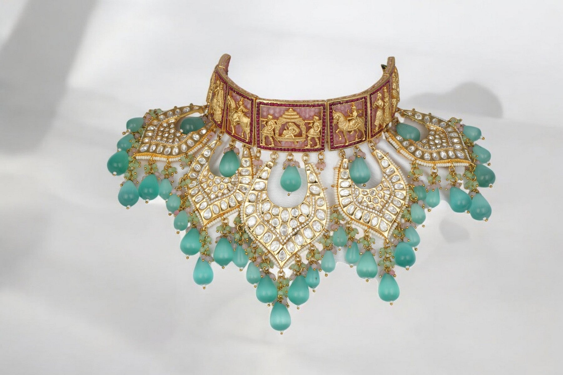 ChaandiRivaaz ‘s Signature Doli Polki Necklace Set - Chaandi Rivaaz