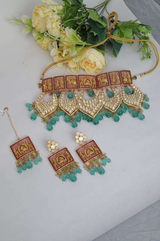 ChaandiRivaaz ‘s Signature Doli Polki Necklace Set