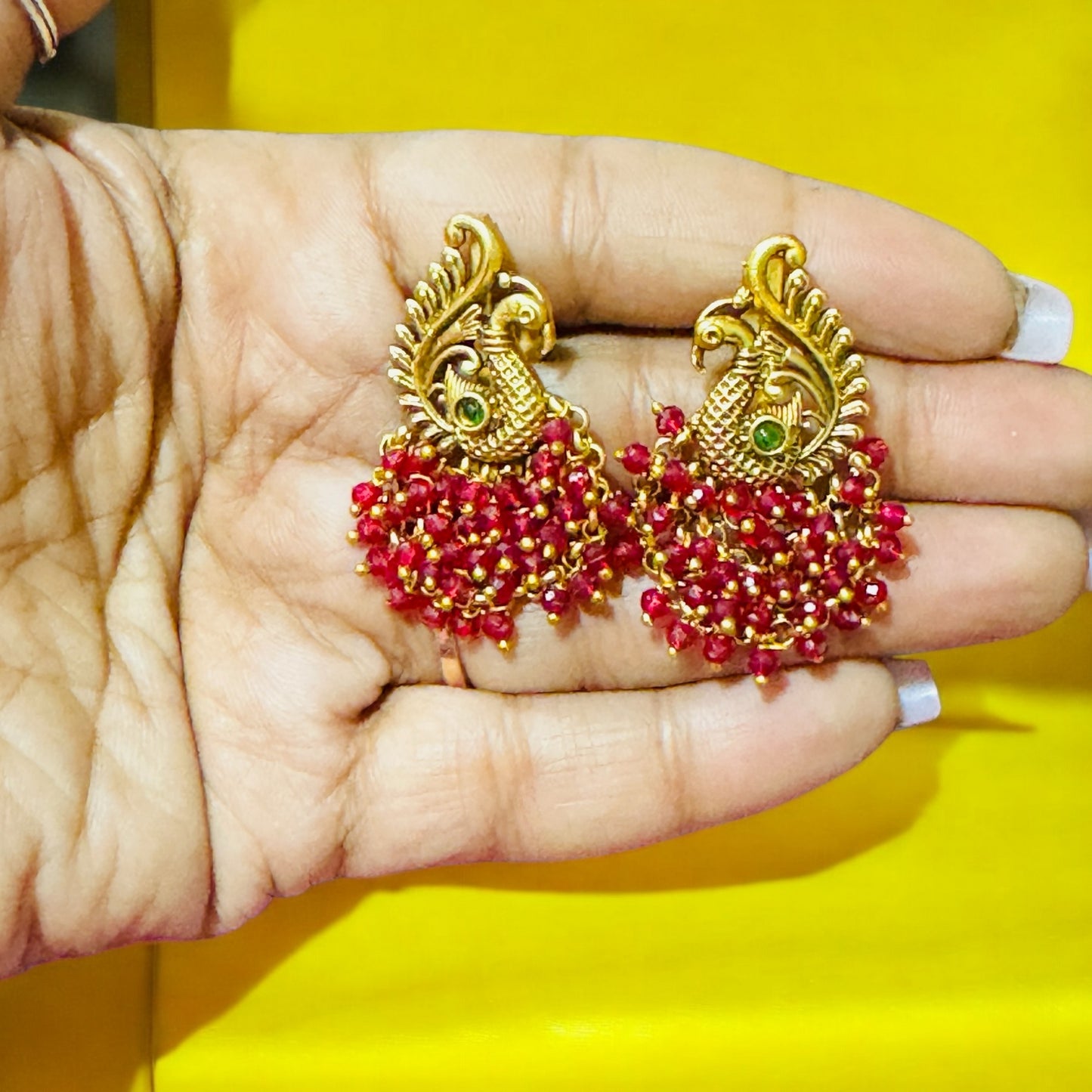 Beautiful Peacock Earrings - Chaandi Rivaaz