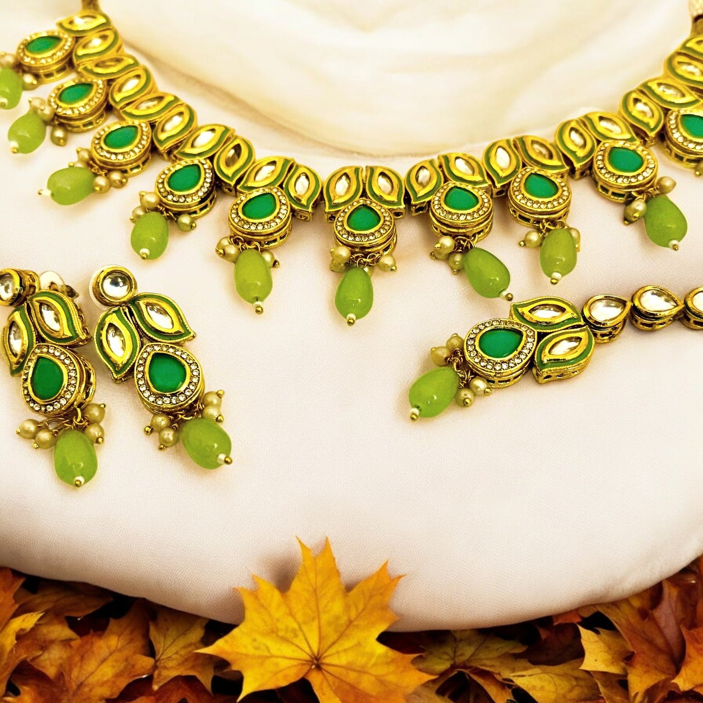 Sheena leaf Designer Set - Chaandi Rivaaz