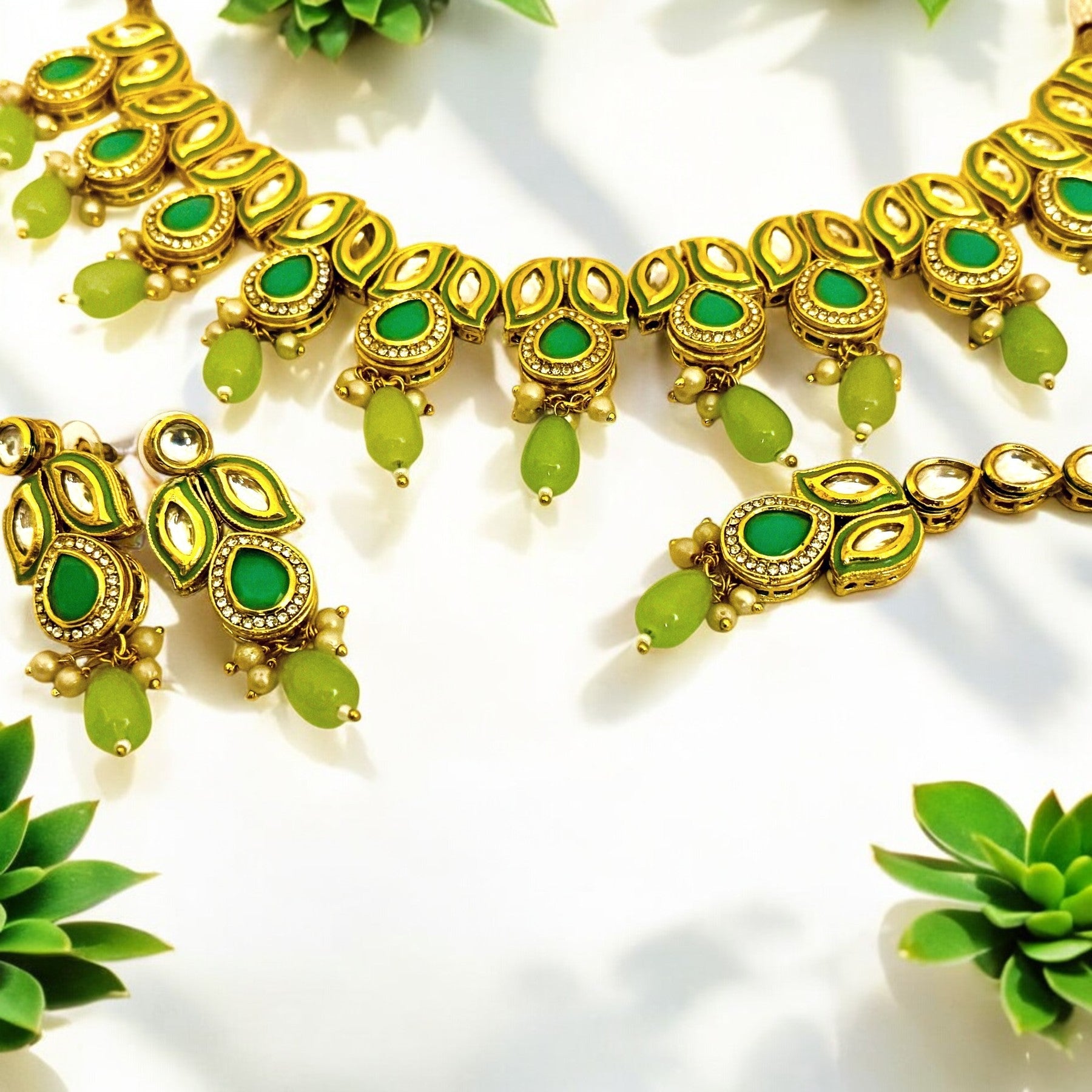 Sheena leaf Designer Set - Chaandi Rivaaz