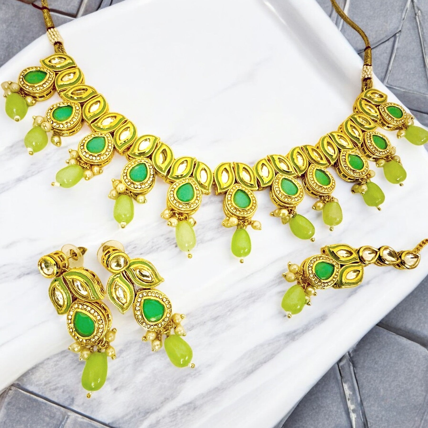 Sheena leaf Designer Set - Chaandi Rivaaz