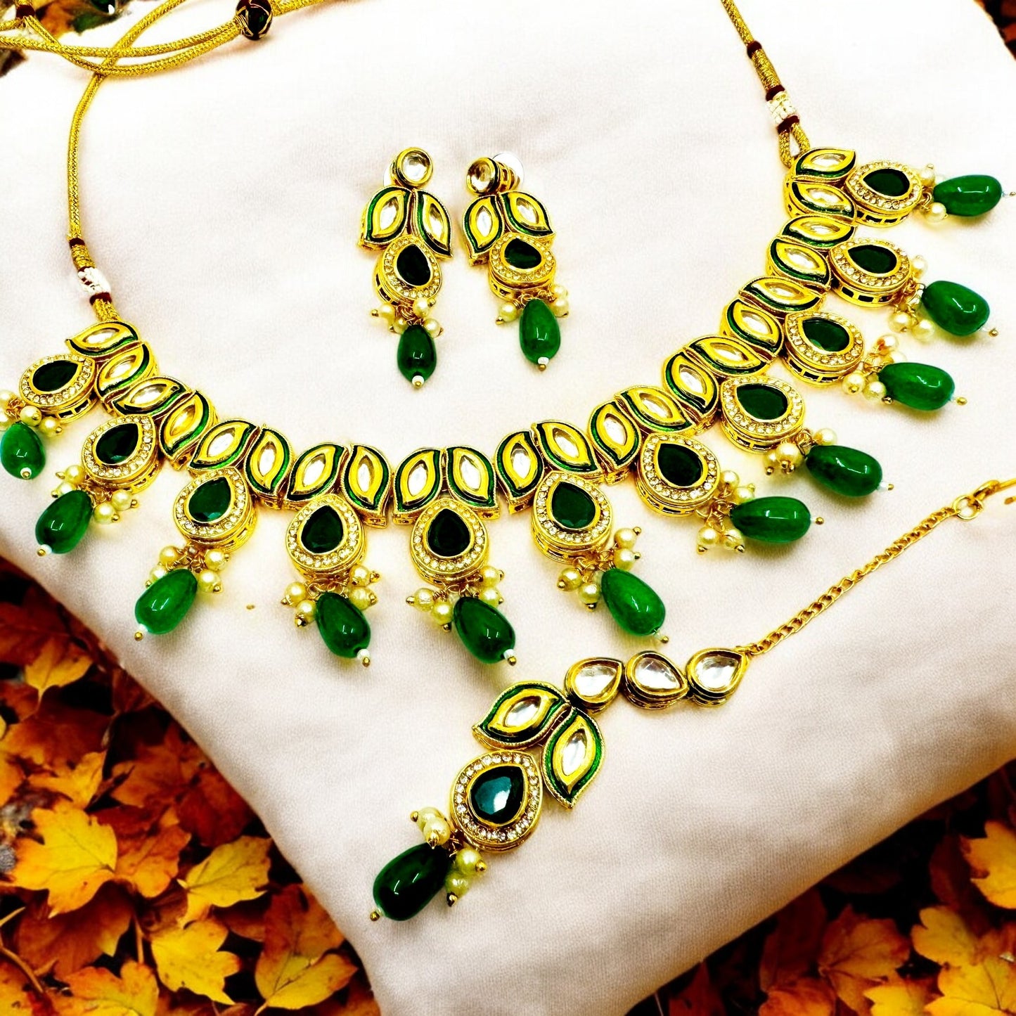 Sheena leaf Designer Set - Chaandi Rivaaz