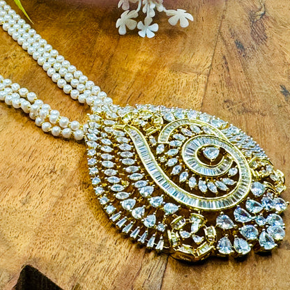 Nancy's Diamond Pendant set - Chaandi Rivaaz