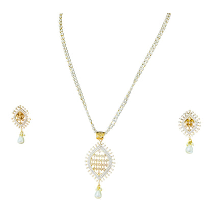 Beautiful Pearl Designer Pendant Set - Chaandi Rivaaz