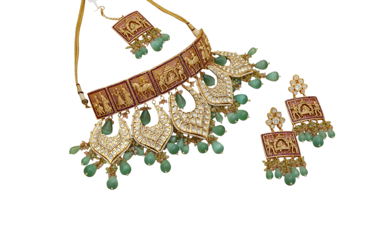 ChaandiRivaaz ‘s Signature Doli Polki Necklace Set - Chaandi Rivaaz