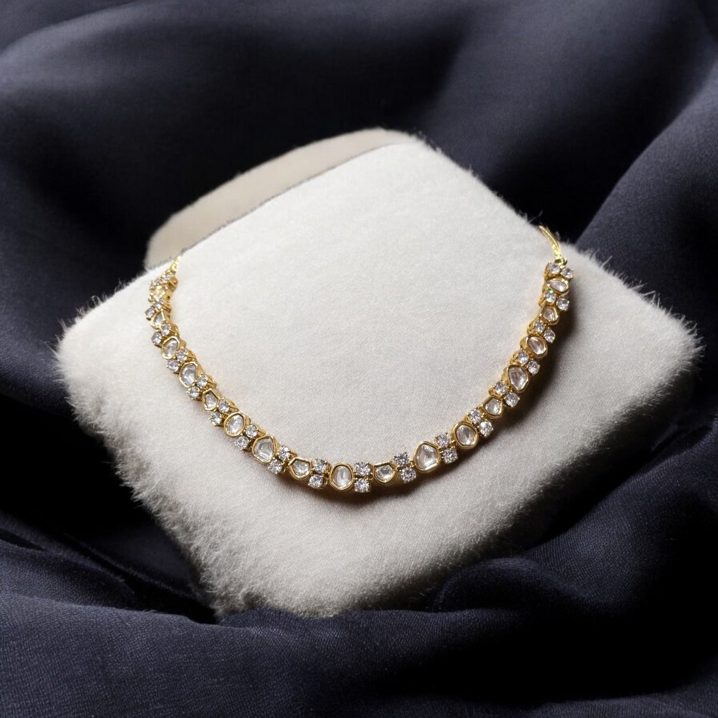 Beautiful Single Layered Polki set