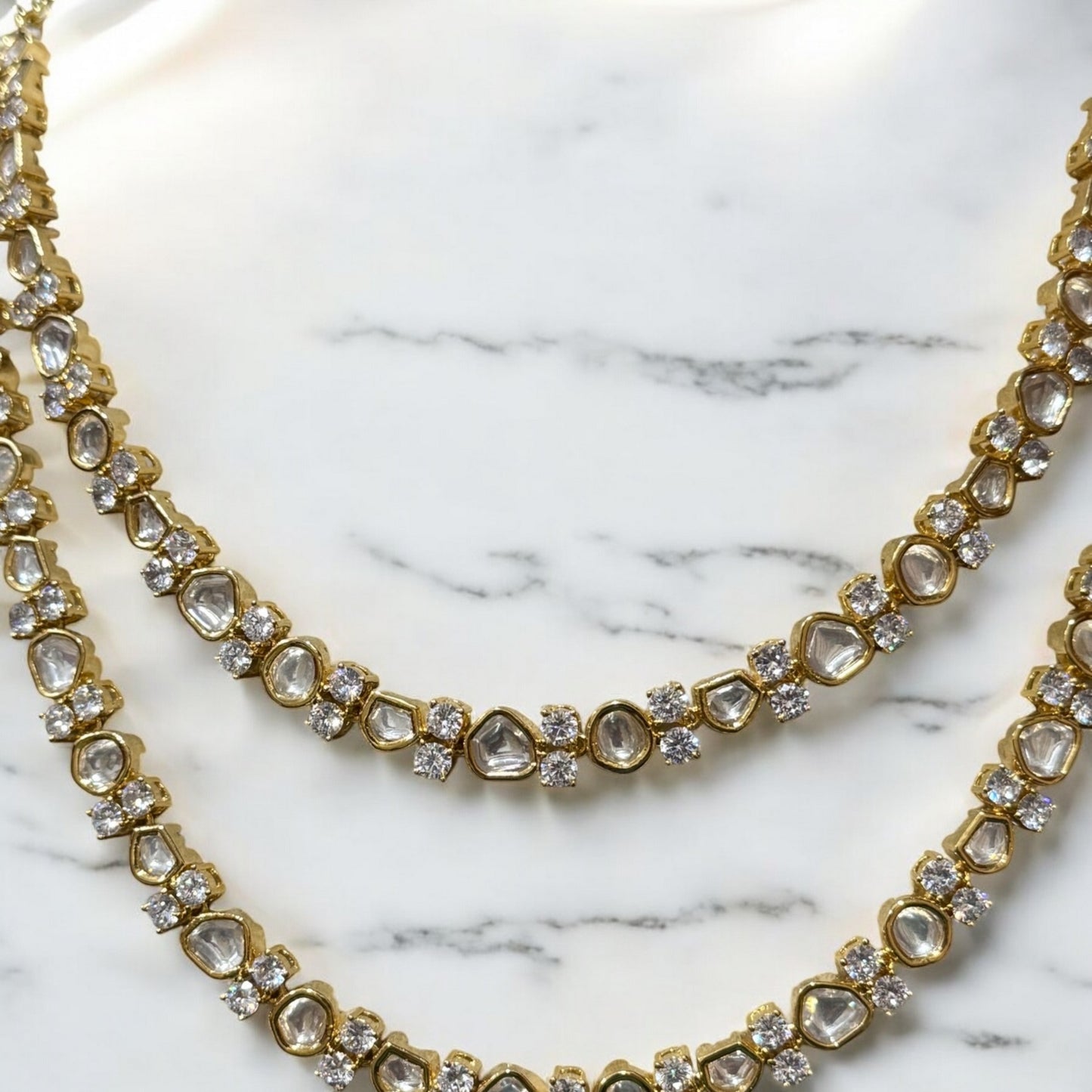 Beautiful Double Layered Polki set
