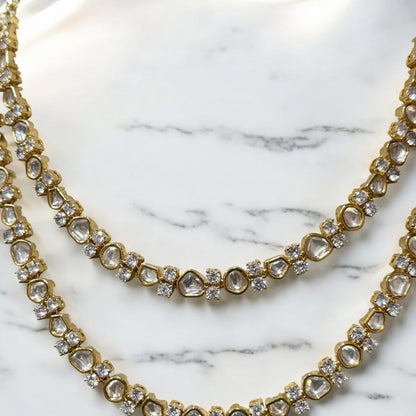Beautiful Double Layered Polki set