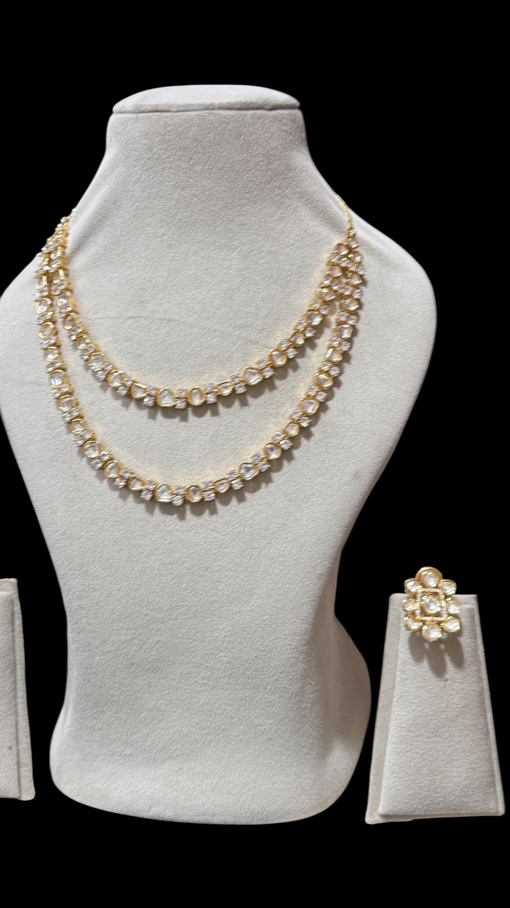 Beautiful Double Layered Polki set