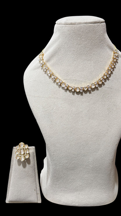 Beautiful Single Layered Polki set