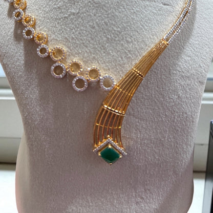 V Designer Necklace set