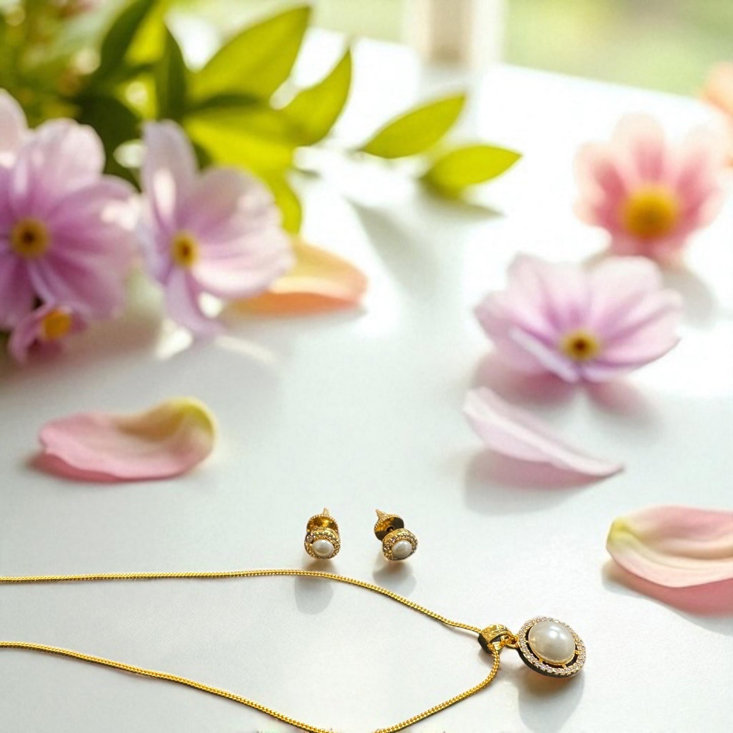 Pearl Studded Pendent set